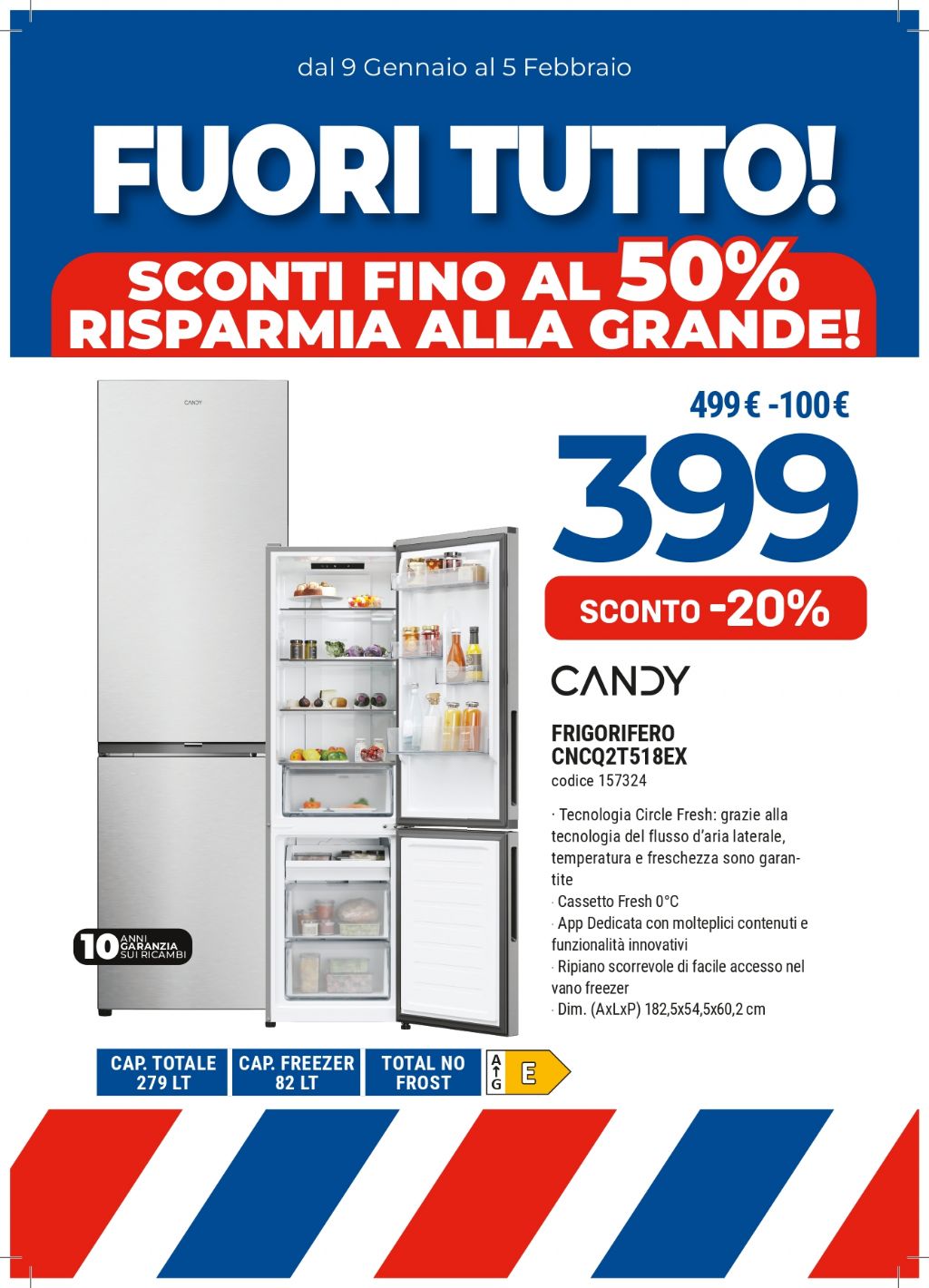 FRIGO CANDY CNCQ2T518EX